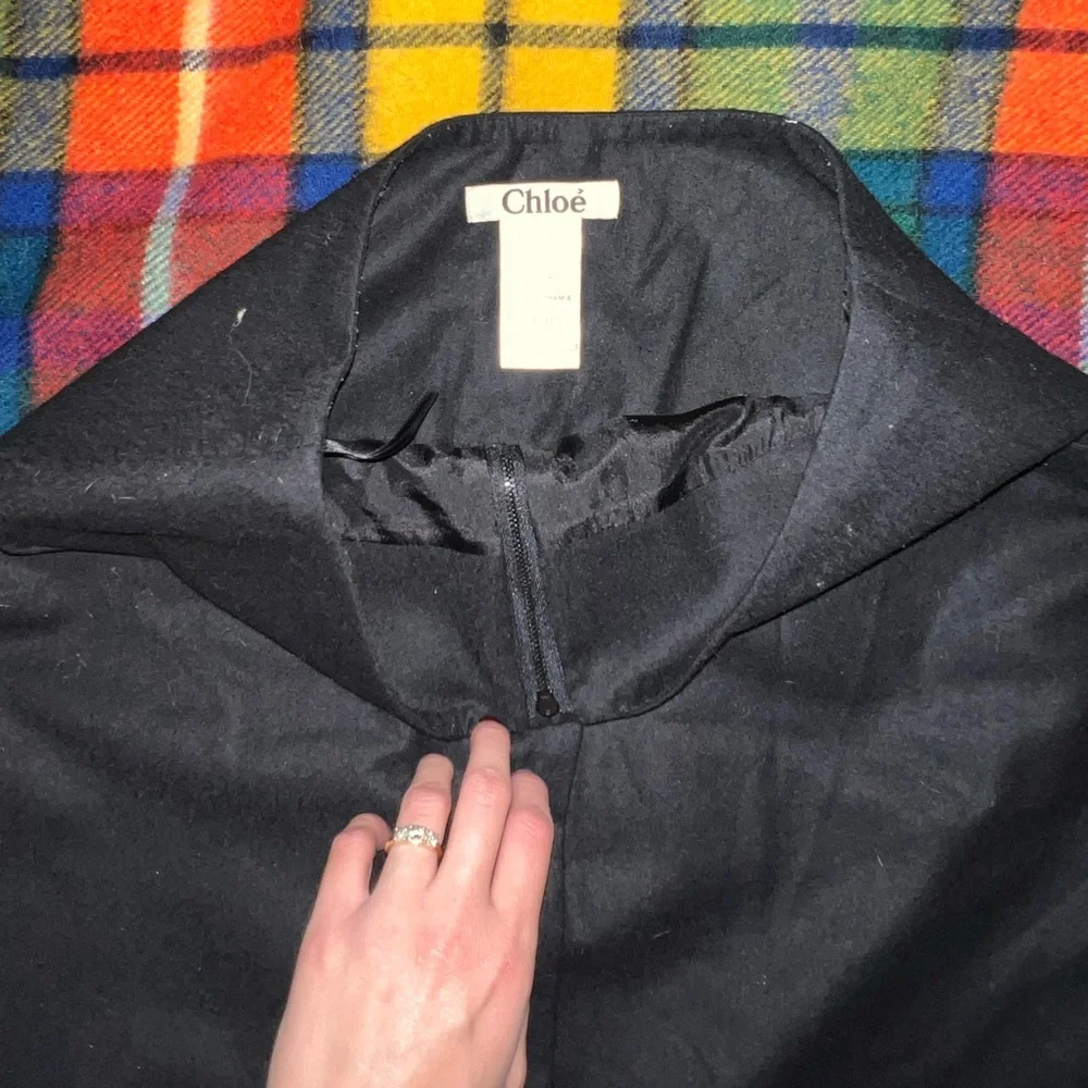 Chloé Vintage Designer Wool Blend Mini Skirt - Picture 4 of 5